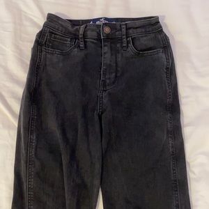 hollister faded black mom jeans